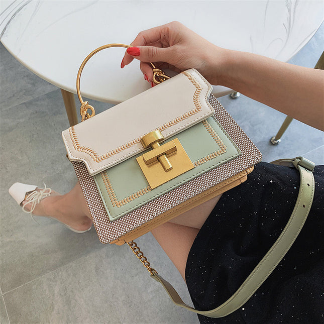 Sac à bandoulière à chaîne texturé tendance pour plus de style