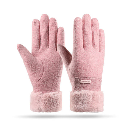 Gants d'hiver tricotés Bejirog pour femmes avec doublure polaire et écran tactile