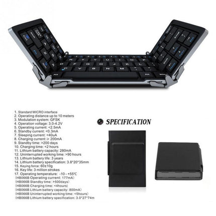 Intelligent Pocket Folding Keyboard