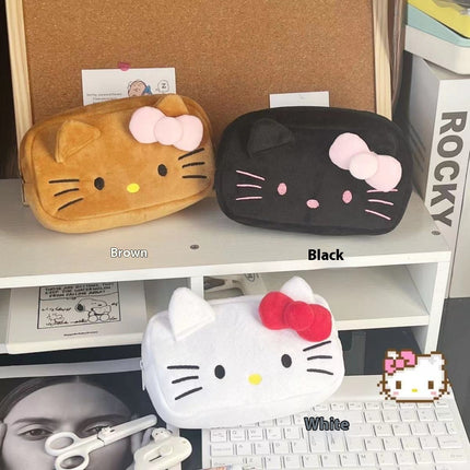 Trousse à crayons en forme de chat caramel mignon