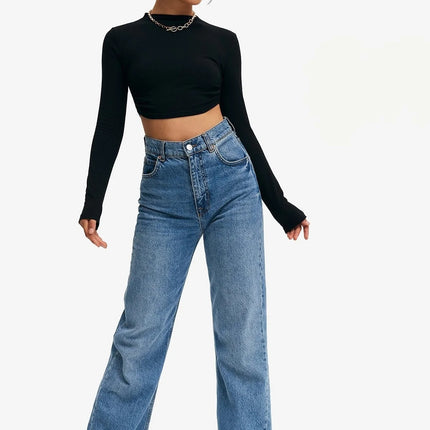 Crop Top Solid Tie Backless
