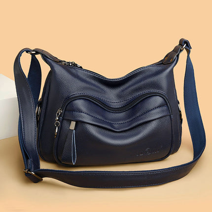 Sac à bandoulière en cuir de grande capacité pour femme