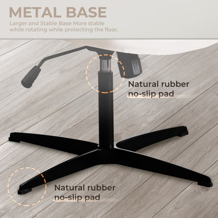 Large Size Armless Home Office Desk Chair