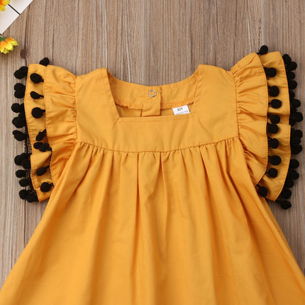 Vêtements pour nouveau-nés pour enfants, robe sans manches pour filles