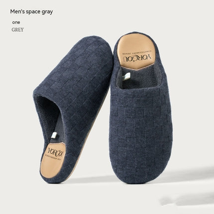 Coral Fleece Thermal Cotton Base Slippers