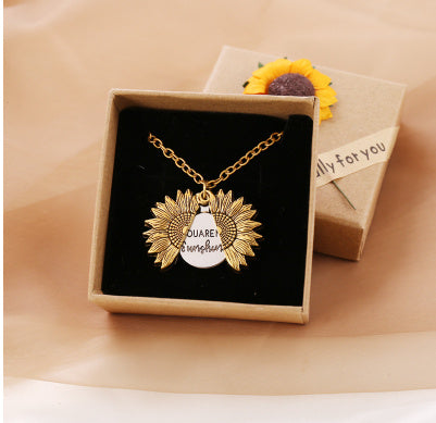 Sunshine Sunflower Jewelry Necklace
