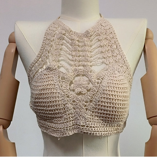 Embroidered Hollow Lace Vest