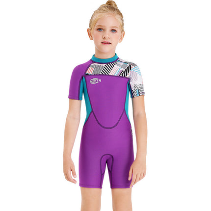 Girls Snorkeling  Short-Sleeved Swimwear