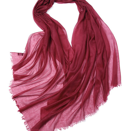 300 Rings Velvet Scarf Thin Solid Color And Plain Sun Protection