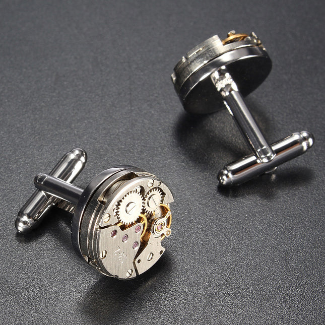 Montre mécanique avec nouveau mouvement Boutons de manchette pour homme