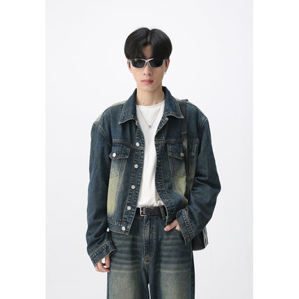 Retro Cowboy Coat & Jeans Set
