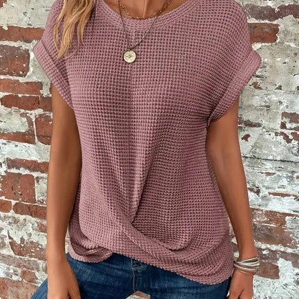 Short-sleeved Waffle T-shirt