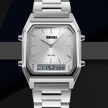 Retro Classic Business Steel Strap Electronic Watch