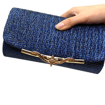 Pochette de mariage élégante – Tissu, bandoulière en chaîne