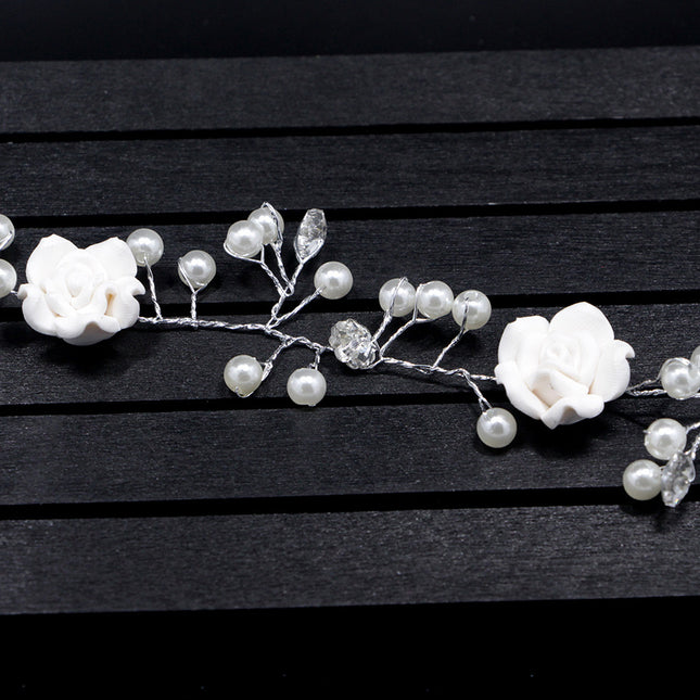 Bijoux pour cheveux de la mariée avec chaîne de mariage