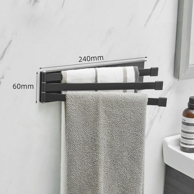 Nordic Bathroom Non-Perforated Folding Towel Rack