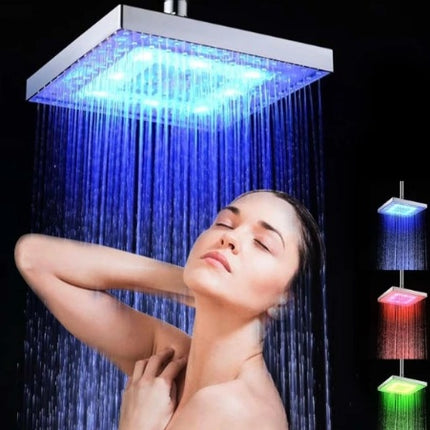 Luminous color changing shower head
