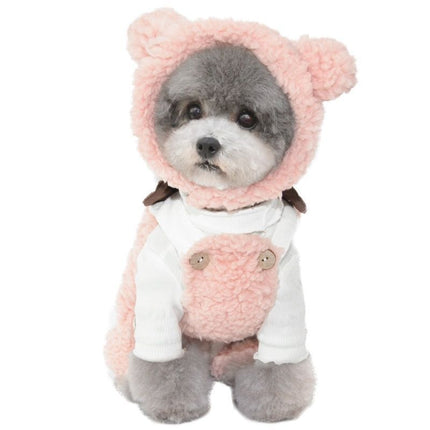 Pet Hat Bear Plush Hood