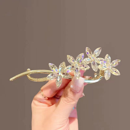 Épingle à cheveux Twister en forme de fleur de cristal