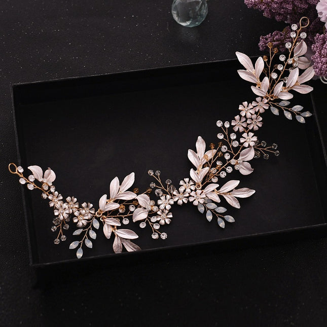 Bijoux de cheveux de mariage en alliage de cristaux 