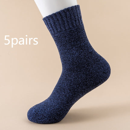 Chaussettes mi-mollet chaudes doublées en polaire