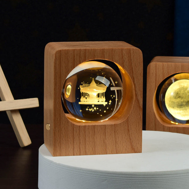 Beech Crystal Ball 3D Night Light