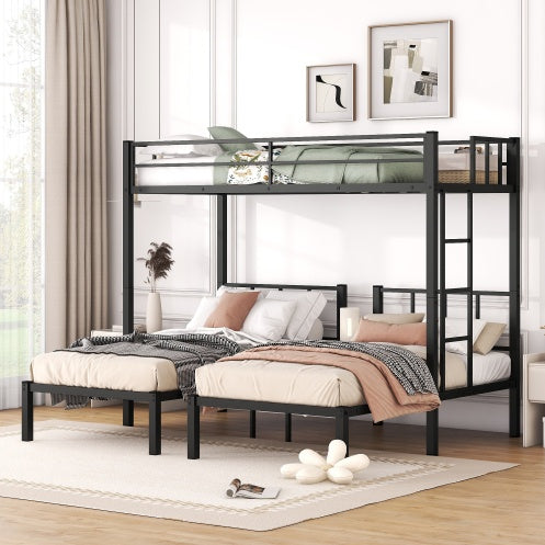 Twin Over Twin &amp; Twin Bunk Beds for 3 – Space