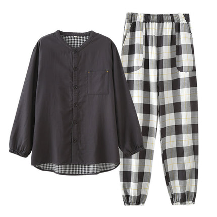 Men's Cotton Double-layer Cotton Yarn Set