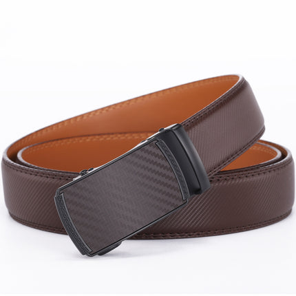 Fashion Men's Leather Belt with Automatic Buckle