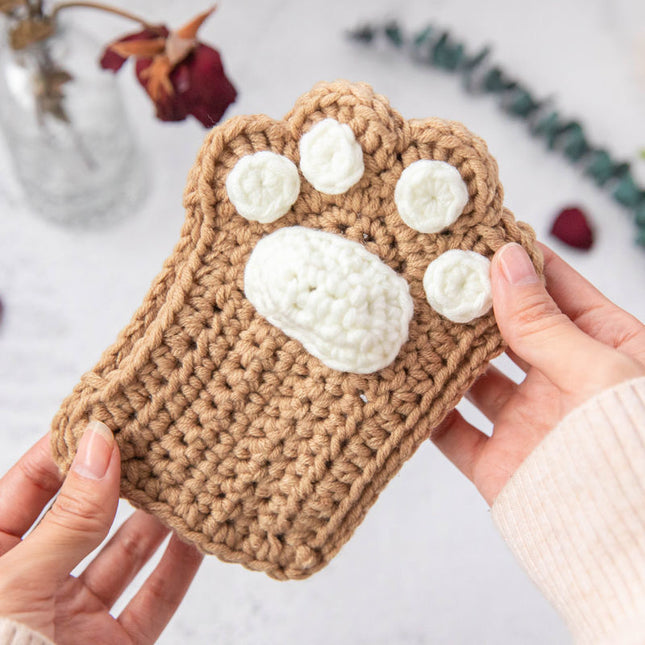 Gants en forme de patte de chat faits à la main en laine tissée à la moitié des doigts, jolis et chauds, cadeau d'hiver pour petite amie