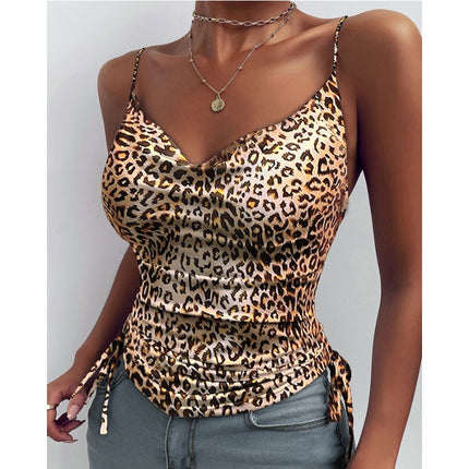 Spaghetti Strap V-Neck Camisole Top