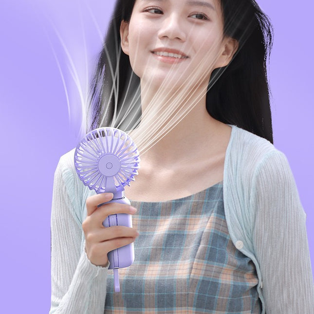2-in-1 Handheld & Desktop Mini Fan
