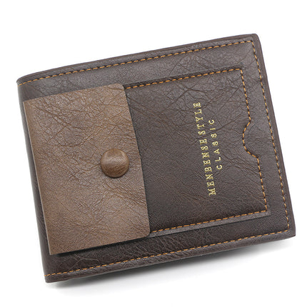 Men's Retro PU Leather Wallet - Stylish & Large Capacity