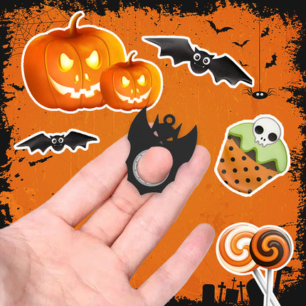 Porte-clés créatif Fidget Spinner en forme de chauve-souris, de démon et de fantôme