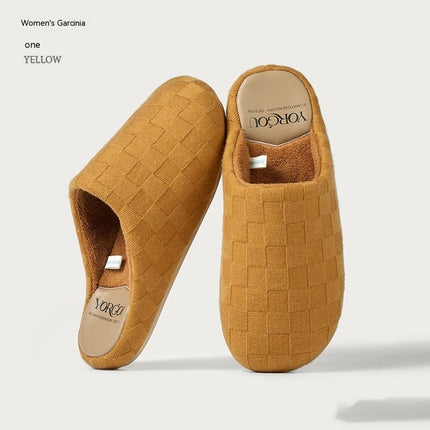 Coral Fleece Thermal Cotton Base Slippers