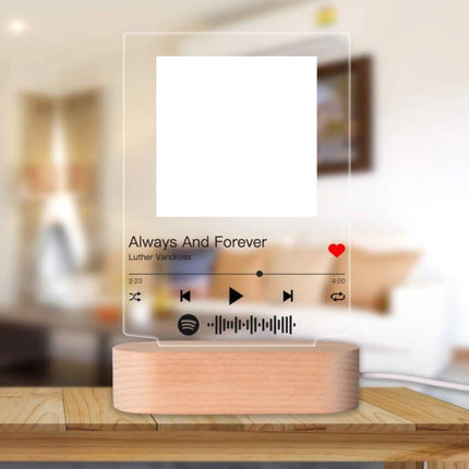 Custom Photo Music Night Light