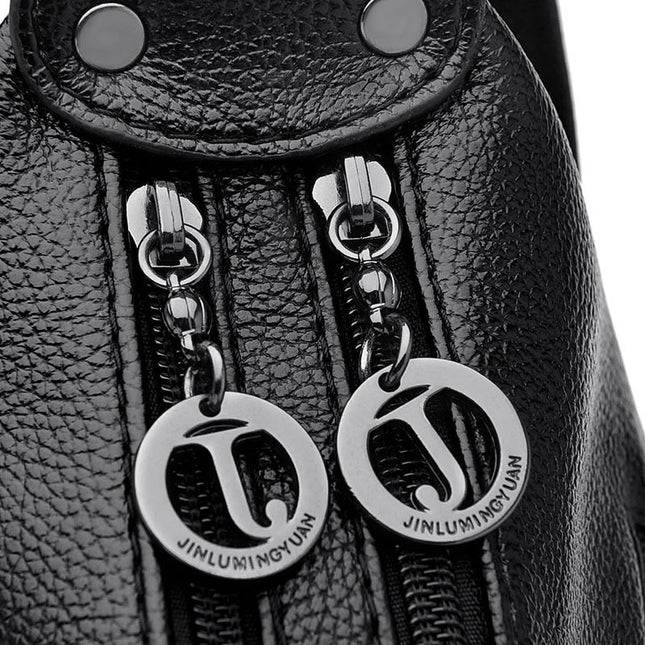 Sac à bandoulière en cuir de grande capacité pour femme