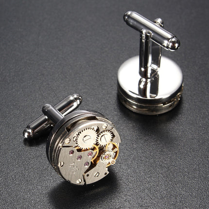 Montre mécanique avec nouveau mouvement Boutons de manchette pour homme