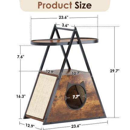 Table d'appoint pour maison de chat