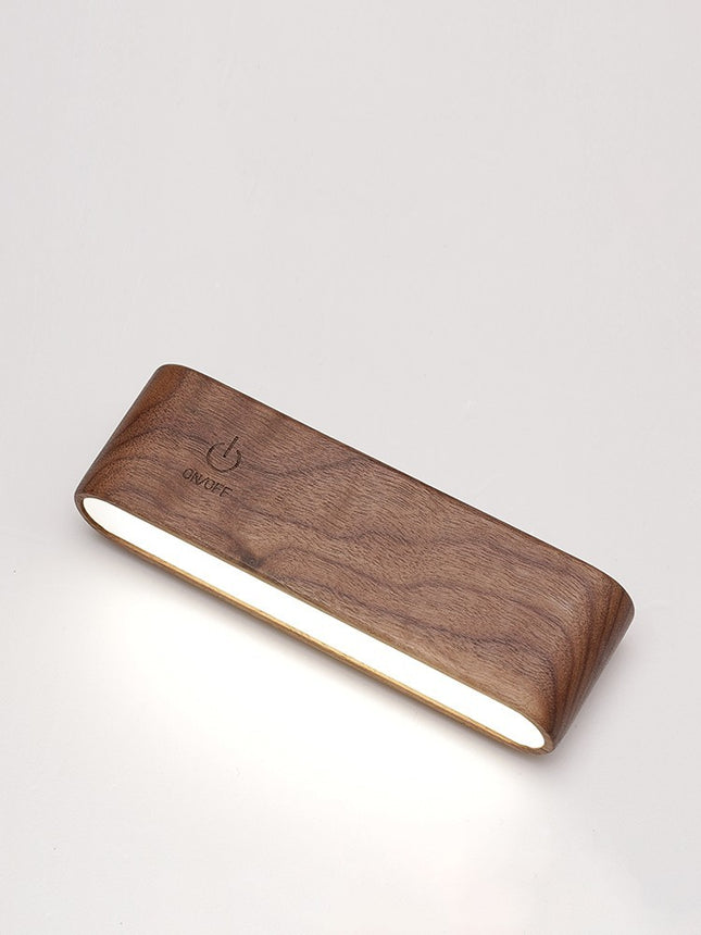 Nordic Black Walnut LED Desk Lamp