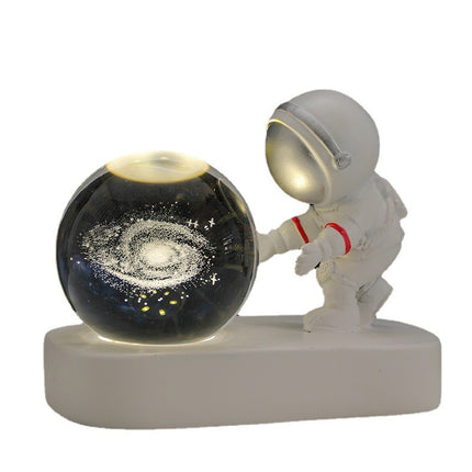 Glowing Astronaut Galaxy Crystal Ball Night Light