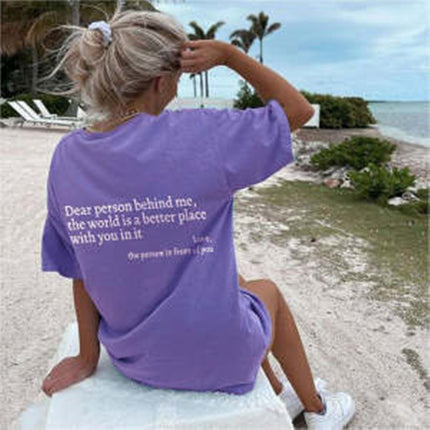 New Fashion Womens Letter T-Shirt