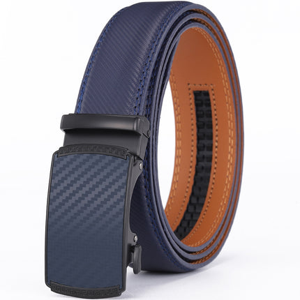 Fashion Men's Leather Belt with Automatic Buckle