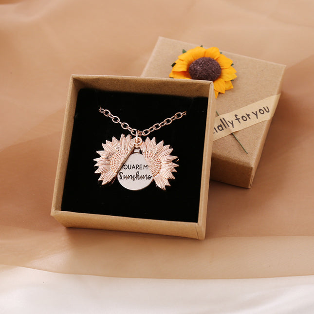 Sunshine Sunflower Jewelry Necklace