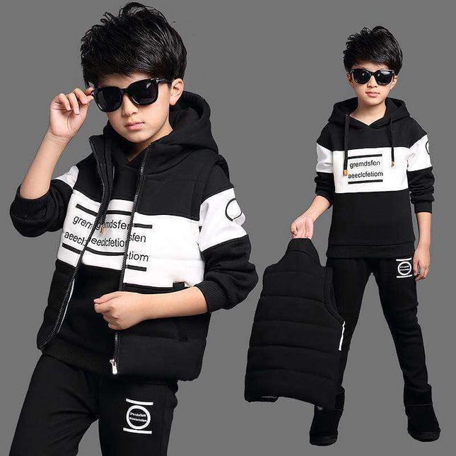 Vêtements pour garçons Costume de sport Vêtements décontractés pour garçons Ensembles 3 pièces