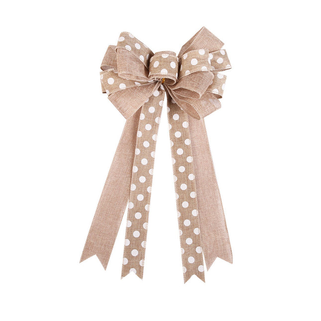 Linen Christmas Tree Ribbon