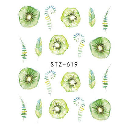 1pcs Nail Sticker Butterfly Flower Water Transfer Decal