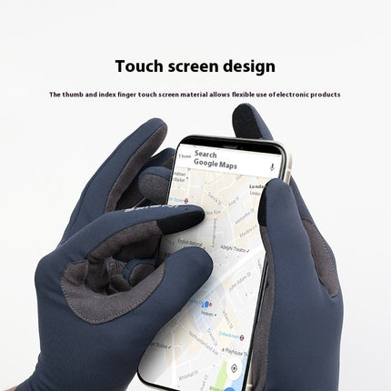 Gants d'équitation doublés en polaire, chauds, doigts complets, écran tactile, absorption des chocs