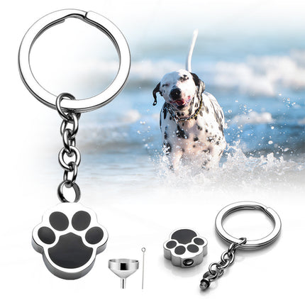 Pendentif urne avec patte de chien pouvant s'ouvrir