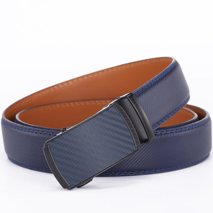 Fashion Men's Leather Belt with Automatic Buckle